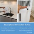 Helthome Smart Air 20 L déshumidificateur Options d’évacuation de l’eau