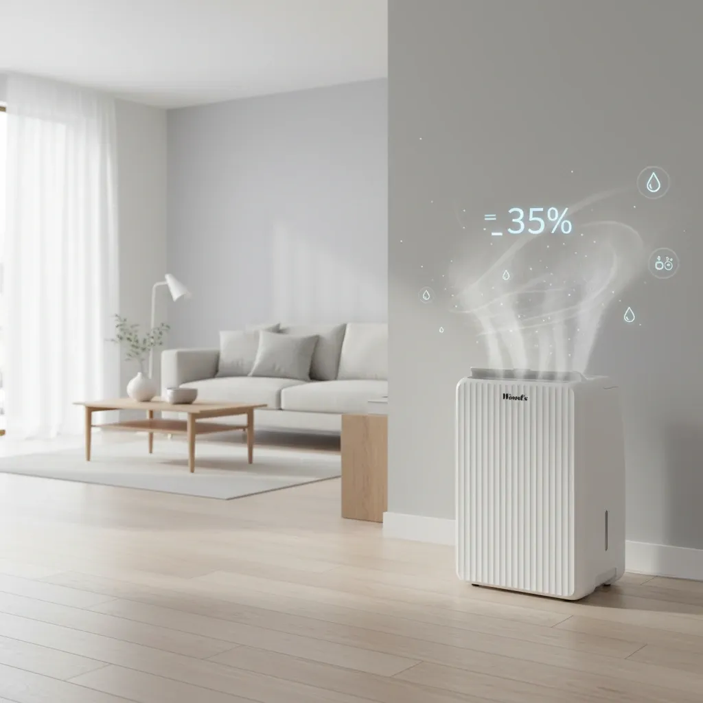 Infographie sur l'humidité, la condensation et les déshumidificateurs dans la maison