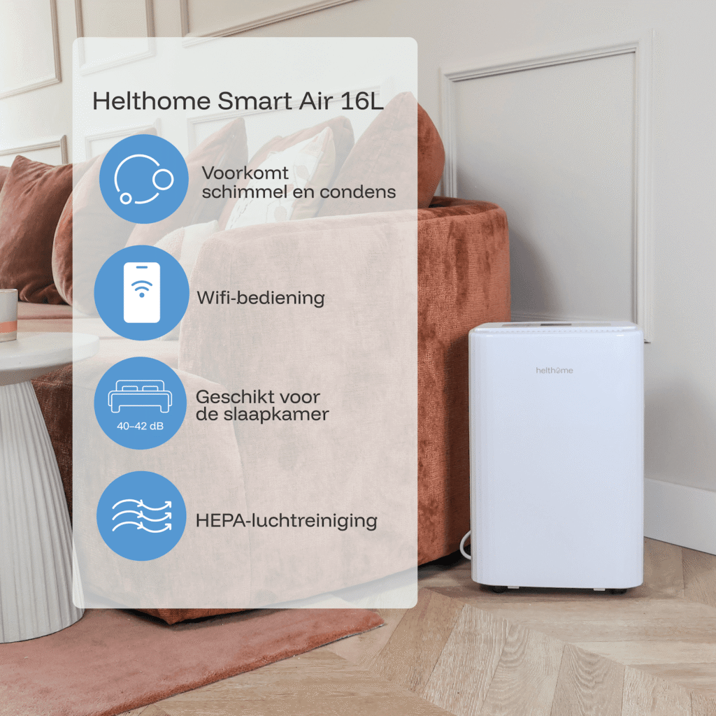 Déshumidificateur Helthome Smart Air 16L pour la chambre