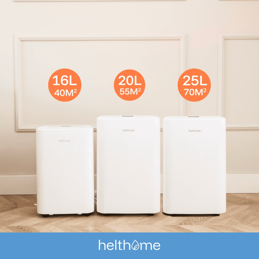 Comparaison des déshumidificateurs Helthome Smart Air 16, 20 et 25 litres