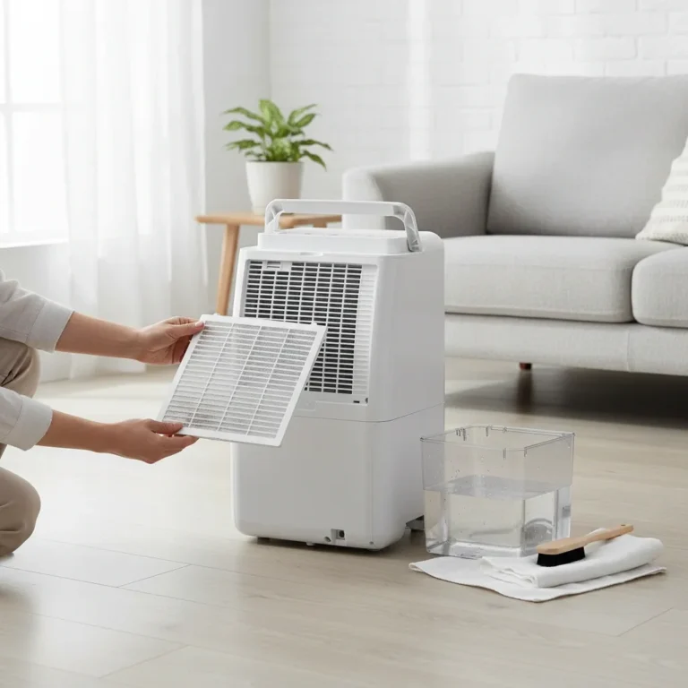 Entretien et nettoyage du filtre d'un déshumidificateur