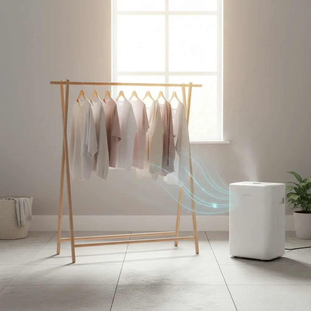 Sécher le linge à l’intérieur avec un déshumidificateur pour un air frais
