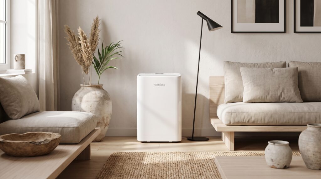 Helthome Smart Air 20L dans un séjour