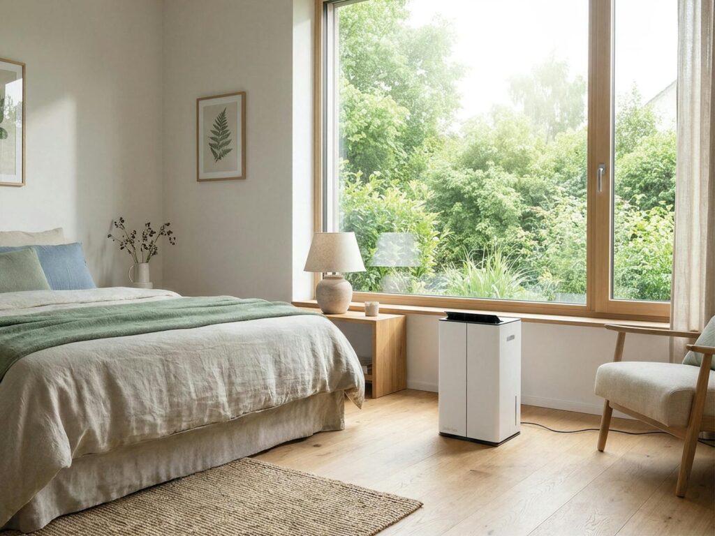 Déshumidificateur Stadler Form Lukas little dans une chambre